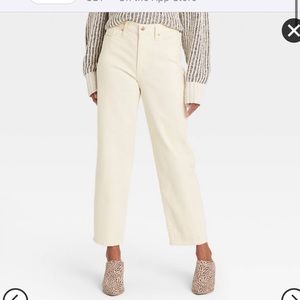 Target universal threads wide leg cropped pants/jeans